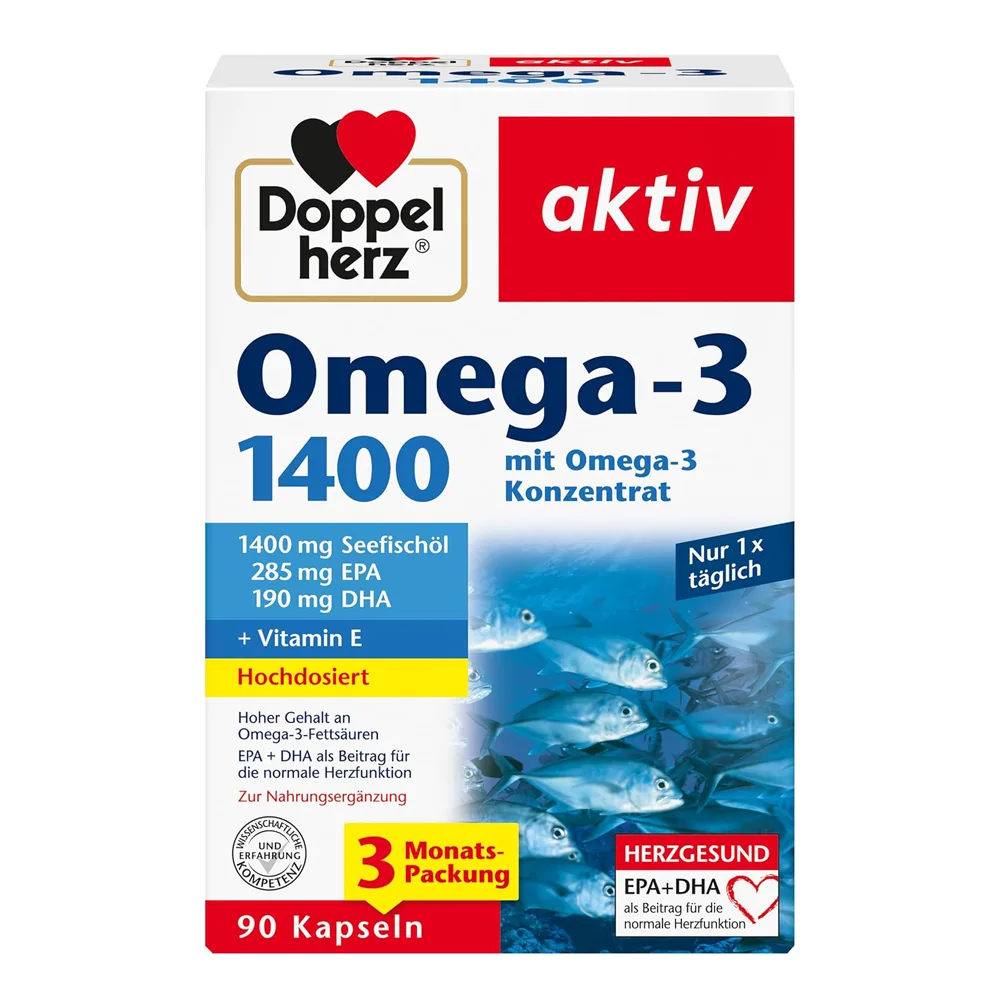 کپسول امگا 3 داپل هرز آلمانی (Omega-3 1400) (90 عددی)
